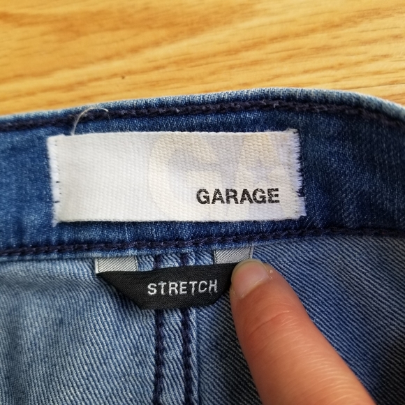 Garage high waisted denim retro roller short - Picture 3 of 10